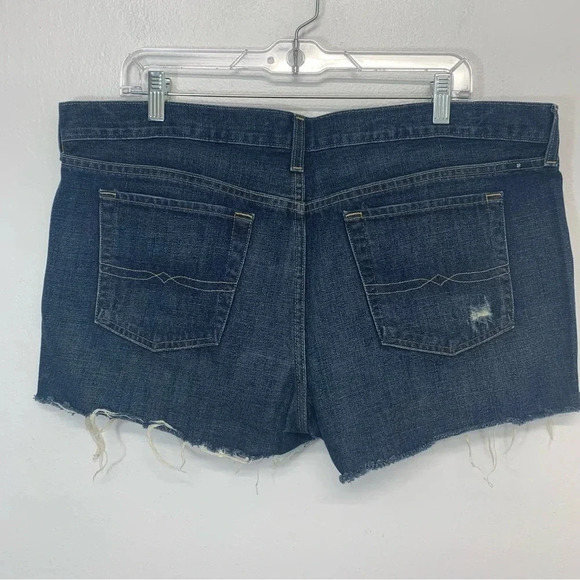 Lucky‎ Brand Denim Shorts Woman 14/32  Cut Off Pockets 100% Cotton Mid Rise - Picture 2 of 10
